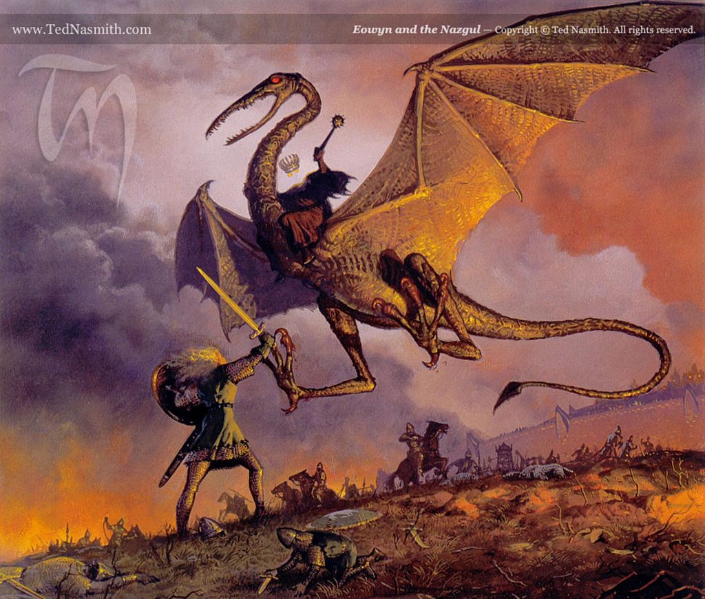 Eowyn and the Nazgul by Ted Nasmith