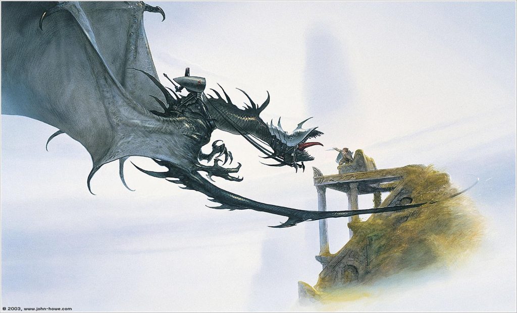 Frodo and the Nazgul by John Howe