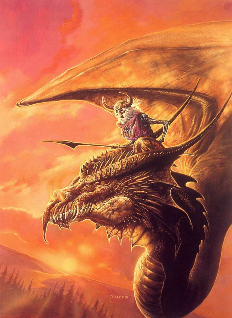 angry dragon by Bob Eggleton