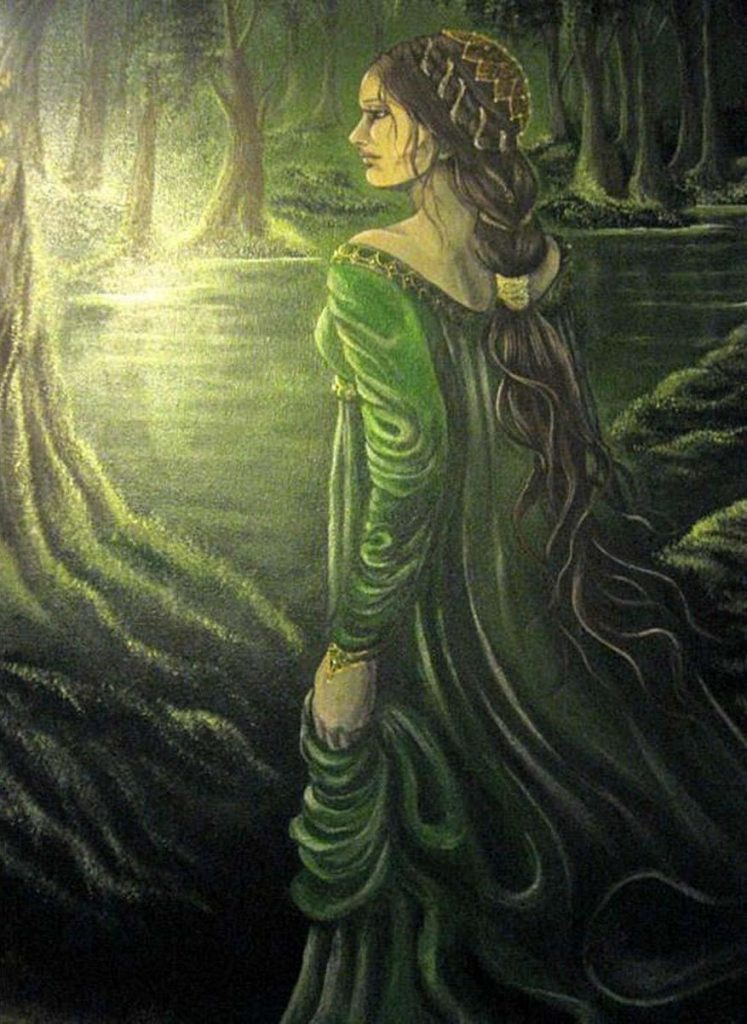 green lady by Wanda Clifton