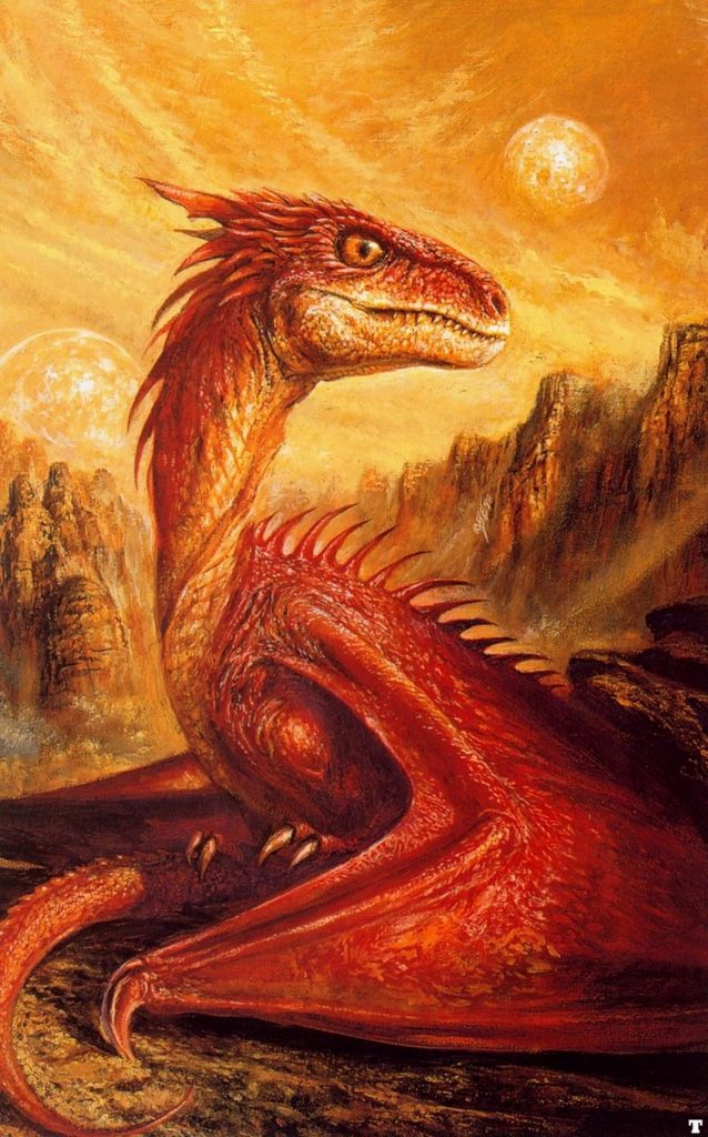 the pit dragon by Bob Eggleton